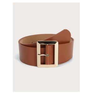 Metal Buckle Belt (PU Leather)